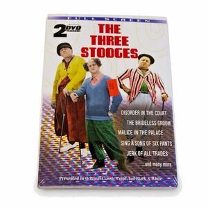 NEW Sealed The Three Stooges 2 DVD Set Classic Black & White Full Screen
